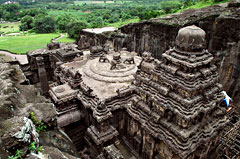 Ellora: Cave 16 (Top view)