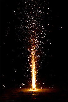 Fireworks on Diwali festival
