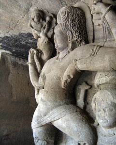 Mumbai: elephanta Island, Inside a cave