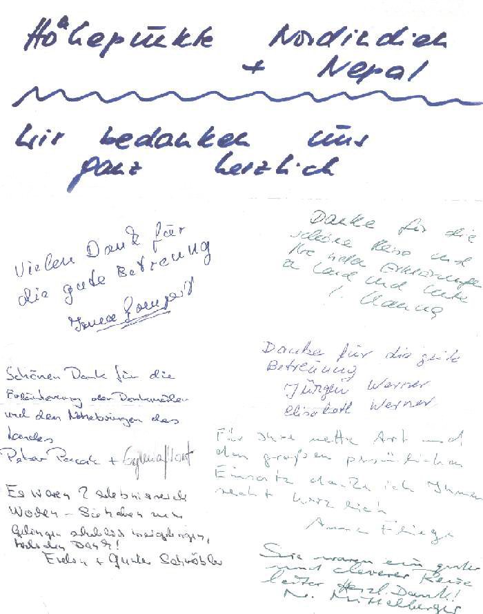 Hhepunkte von Nordindien Reise - Verabschiedung von der Reiseleitung