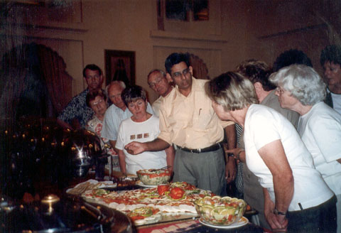 Indian Food is being explained by our Tour Escort