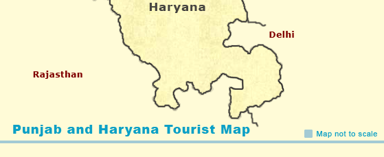 Punjab and Haryana Map, Punjab and Haryana Tourist Map