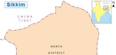 Sikkim Map, Sikkim Tourist Map