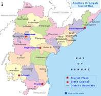 Andhrapradesh tourist map
