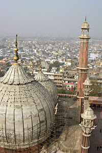 View over Old Delhi, Jama Masjid
