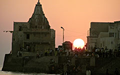 Sunset at Dwarka