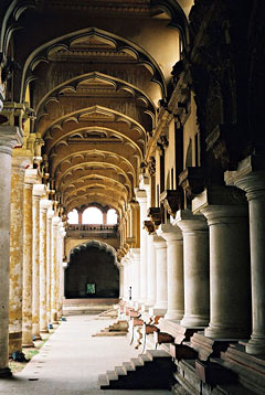 Madurai: Interior of Meenakshi temple