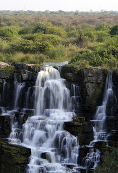 A waterfalls near Nagarjuna sagar