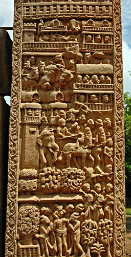 Sanchi: The piller's detail