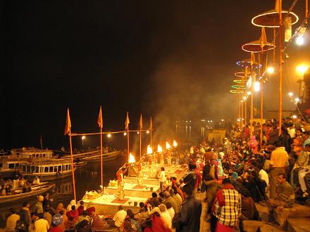 Ganga Aarti ceremony