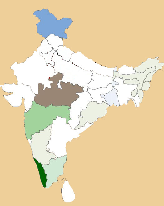 Klima in Indien, Klima Tabelle Indien, Temperaturen Indien