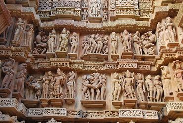 Ueberwaeltigend Khajuraho Tempel Indien